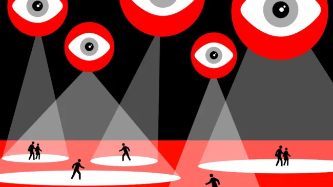 eyes watching people dystopian